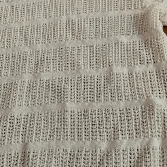 Ulla Johnson Cream Short Sleeve Sweater in Loose Knit Size XS - Picture 8 of 9